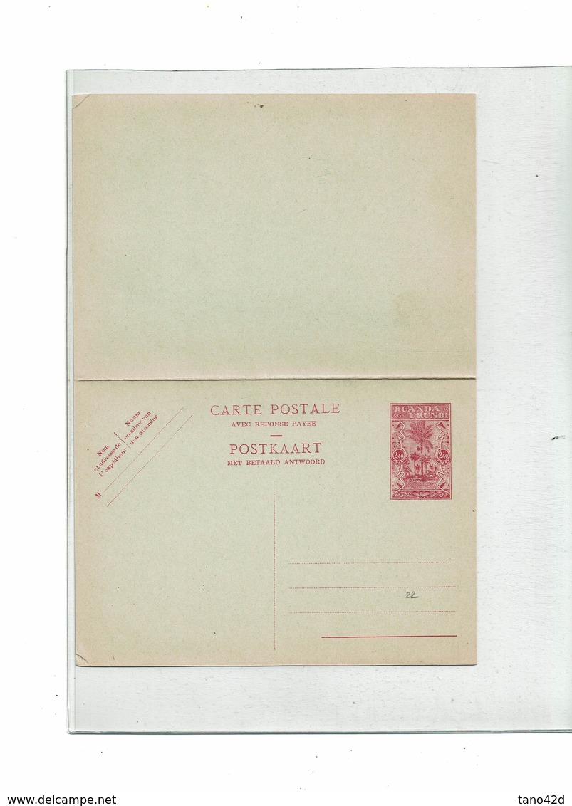 FAL15 - RUANDA URUNDI CARTES POSTALES SERIES DE 1932 / 1948 / 1951 (COTE TOTALE EUR 96 LA CARTE TACHEE NON COMPTEE)