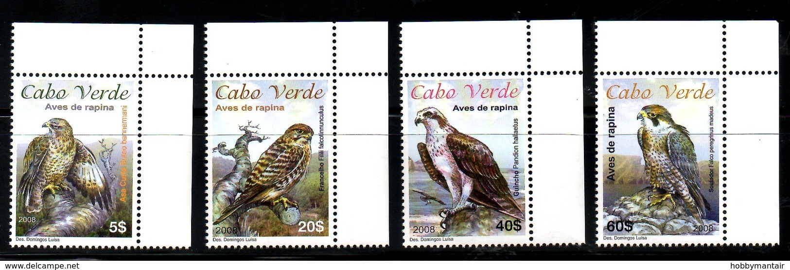 CABO VERDE, 2008, BIRDS- EAGLES, 4v. MNH** - Other & Unclassified