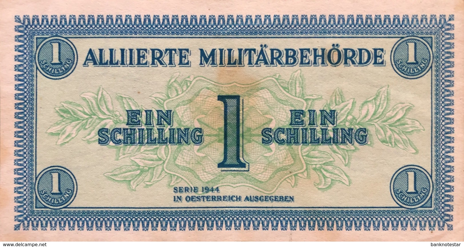 Austria 1 Schilling, P-103b (1944) - EF/XF - Oesterreich