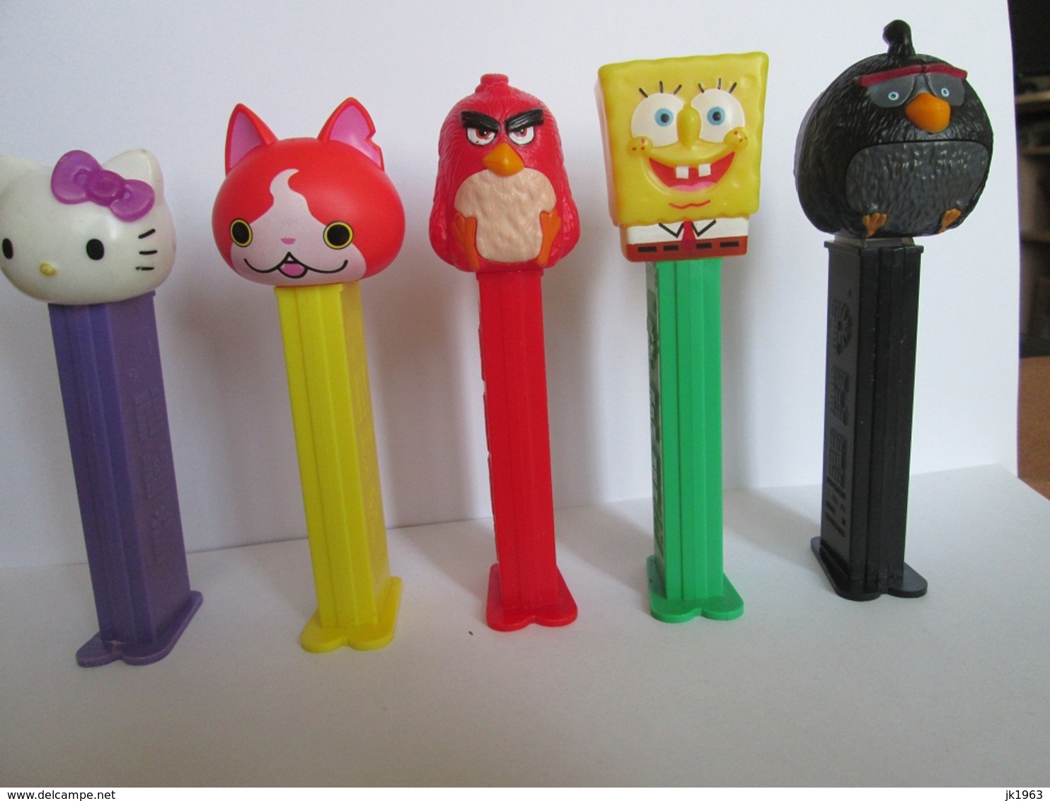 PEZ, FIVE DISPENSERS, MADE IN HUNGARY - Pez