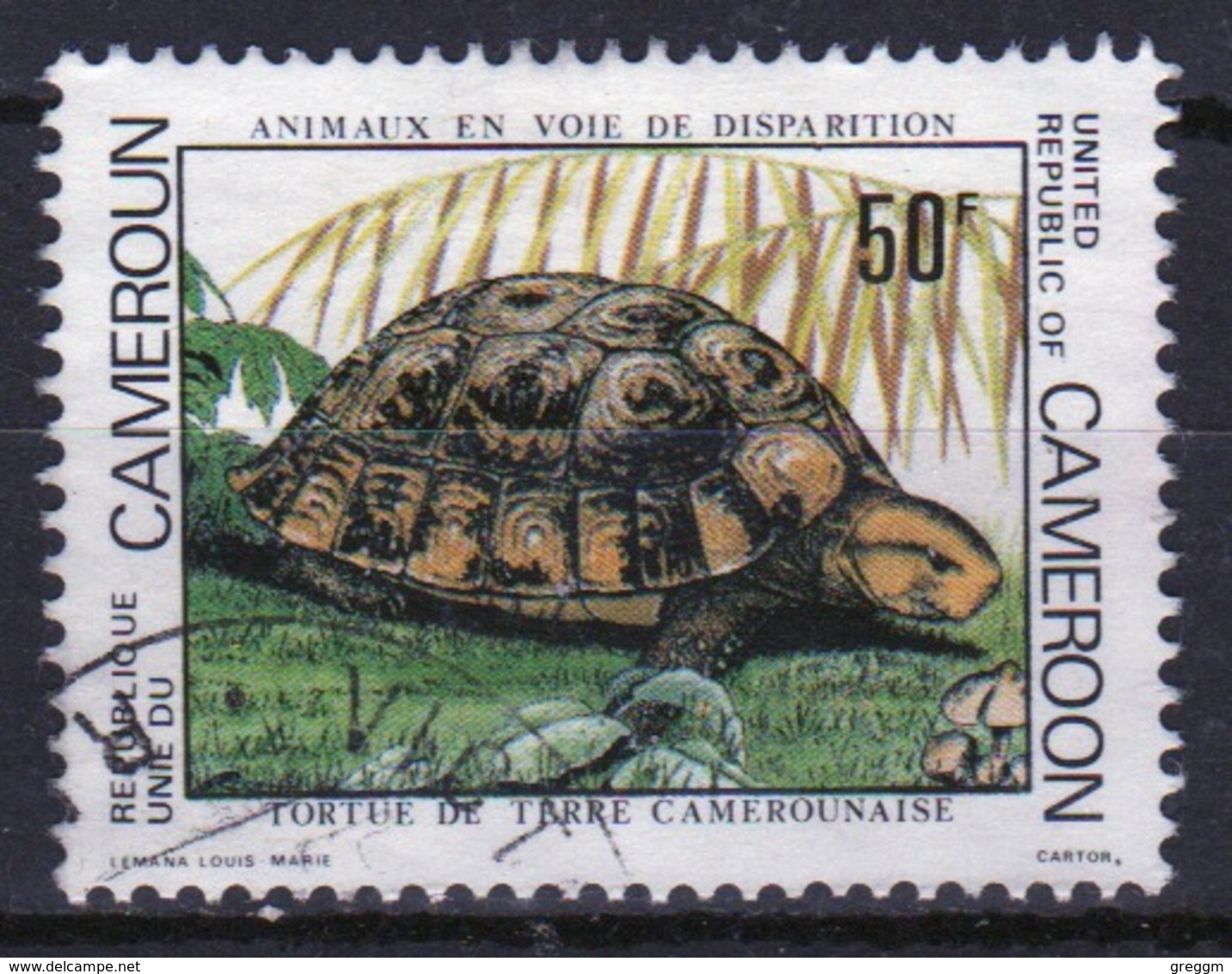 Cameroun 1981 Single 50f Stamp From The Endangered Animals 3rd Series. - Cameroon (1960-...)