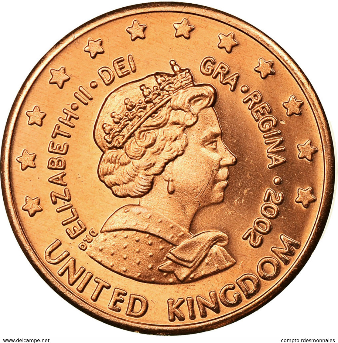 United Kingdom , Fantasy Euro Patterns, 5 Euro Cent, 2003, SPL, Copper Plated - Essais Privés / Non-officiels