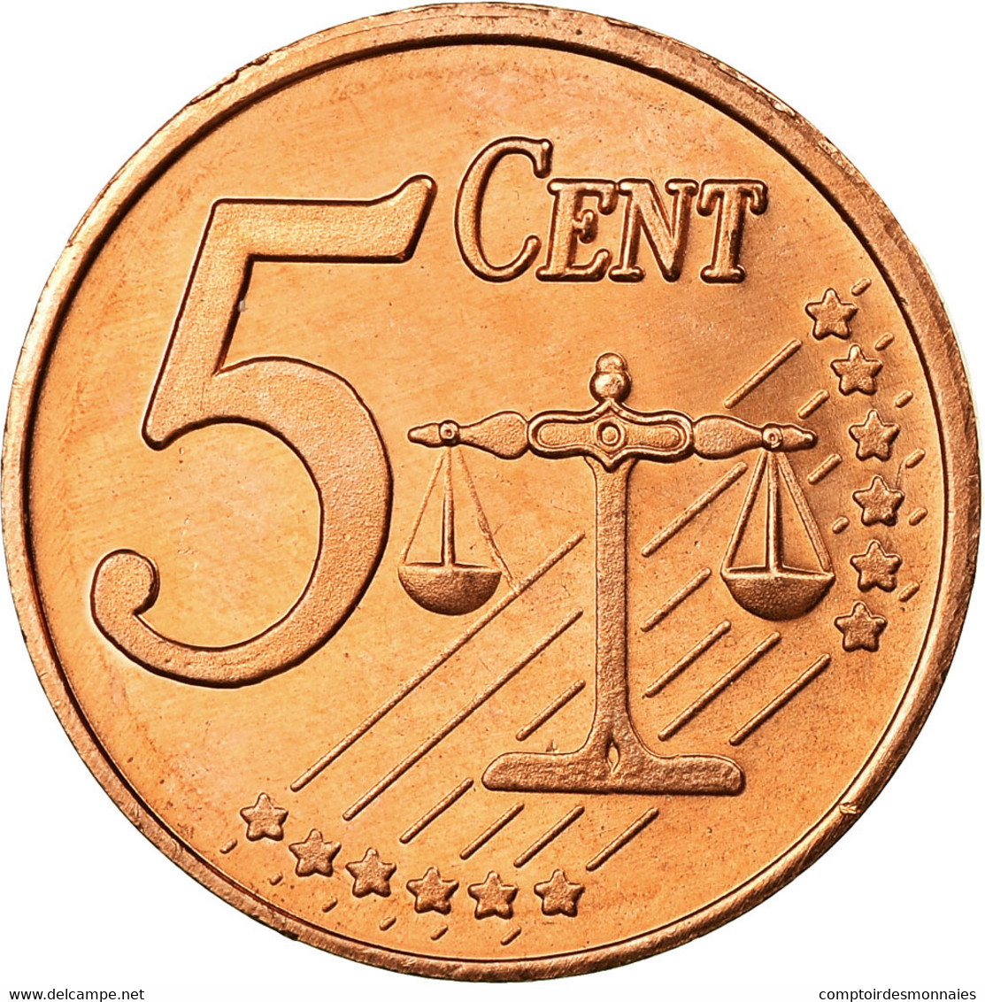 United Kingdom , Fantasy Euro Patterns, 5 Euro Cent, 2003, SPL, Copper Plated - Privéproeven