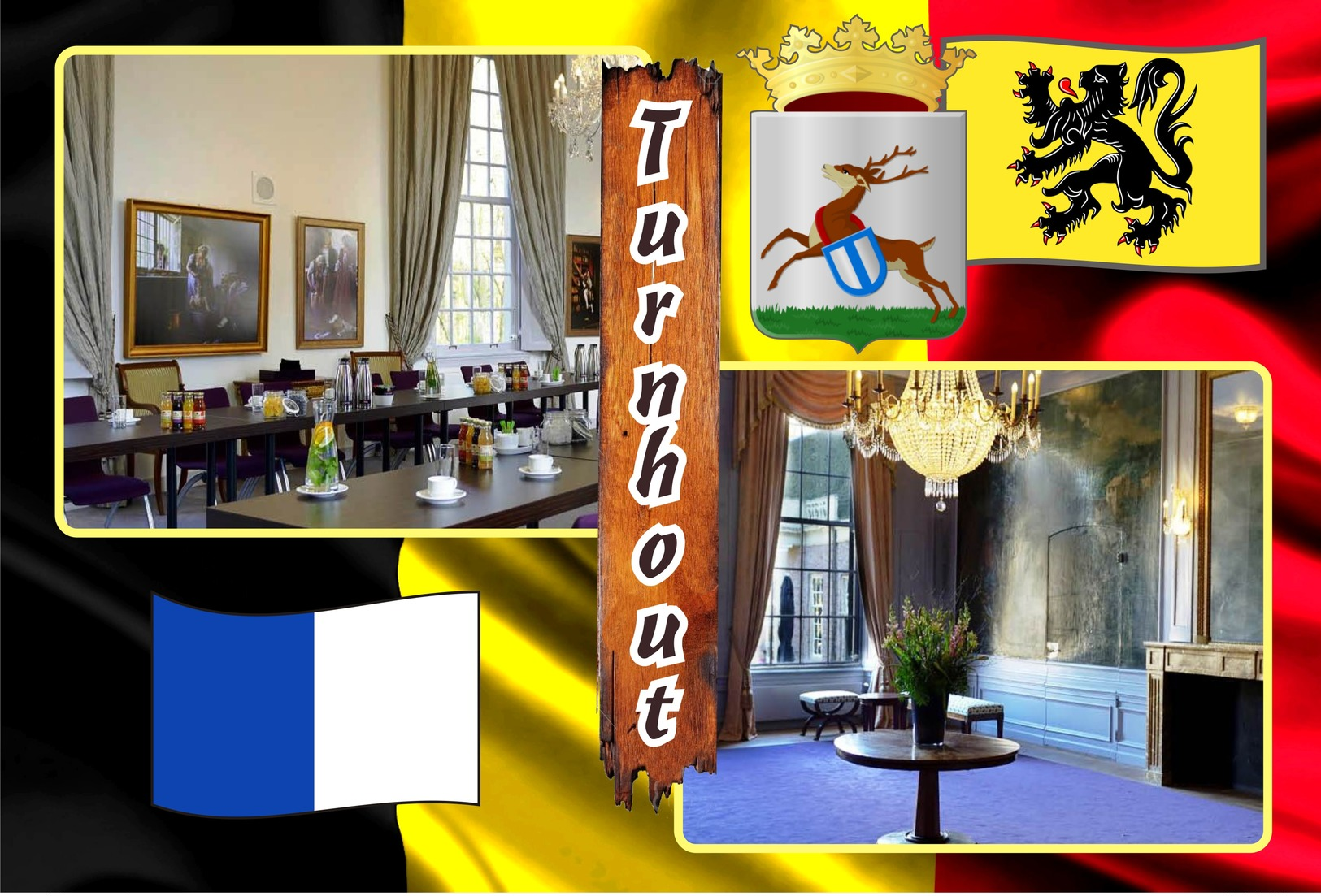 Postcards, REPRODUCTION, Municipalities of Belgium, Turnhout, duplex X, 50 pcs. (448 to 497)