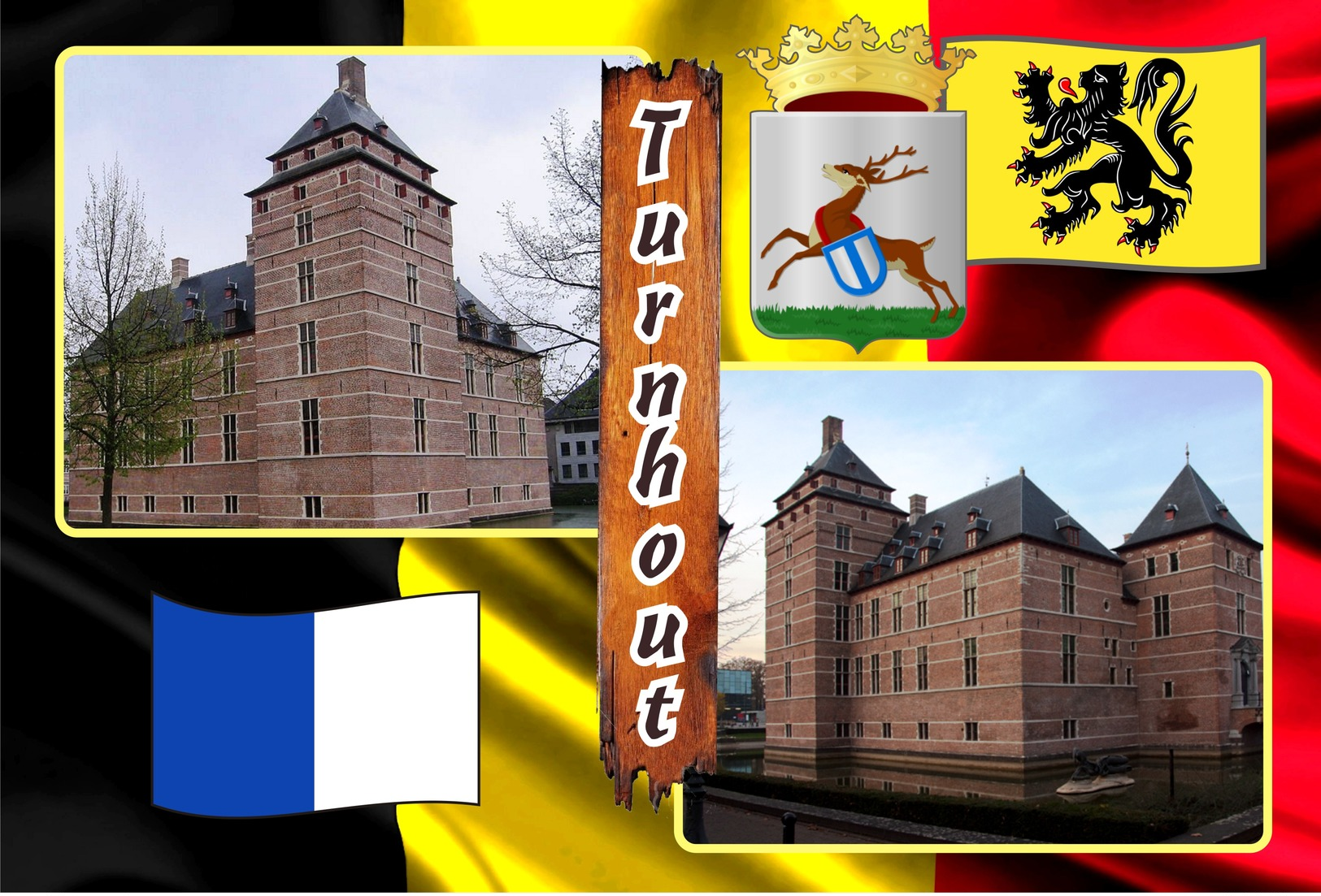 Postcards, REPRODUCTION, Municipalities of Belgium, Turnhout, duplex X, 50 pcs. (448 to 497)