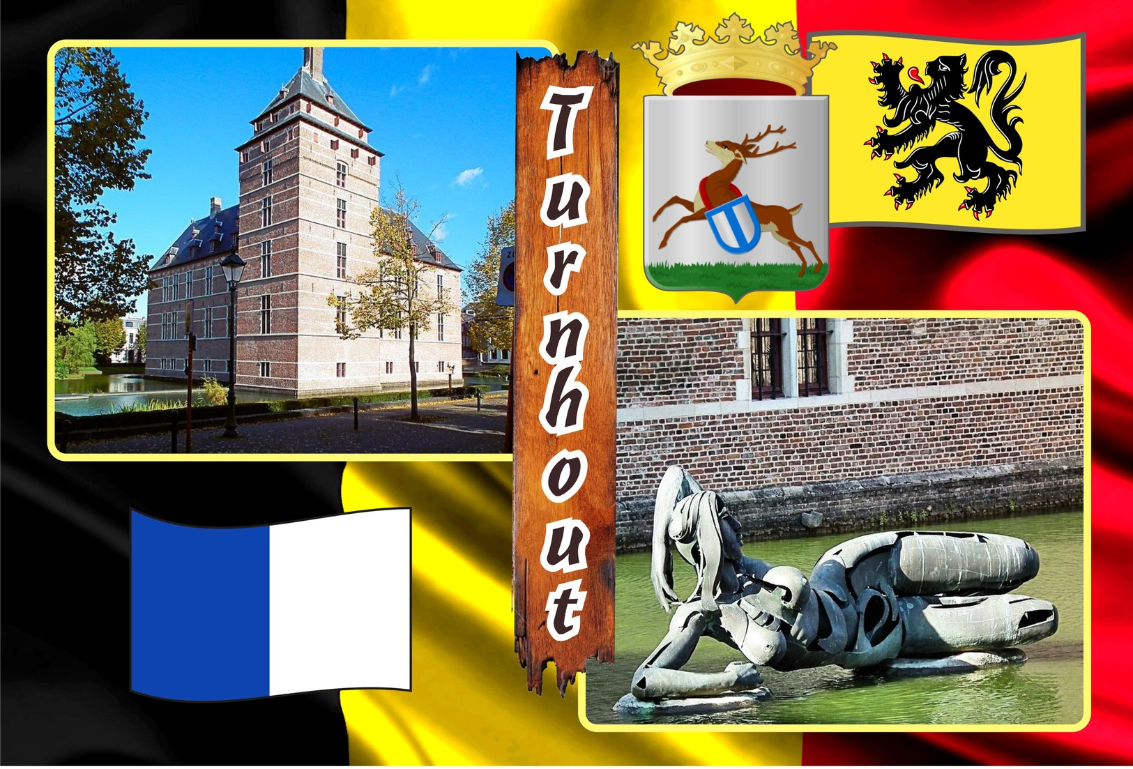 Postcards, REPRODUCTION, Municipalities of Belgium, Turnhout, duplex X, 50 pcs. (448 to 497)