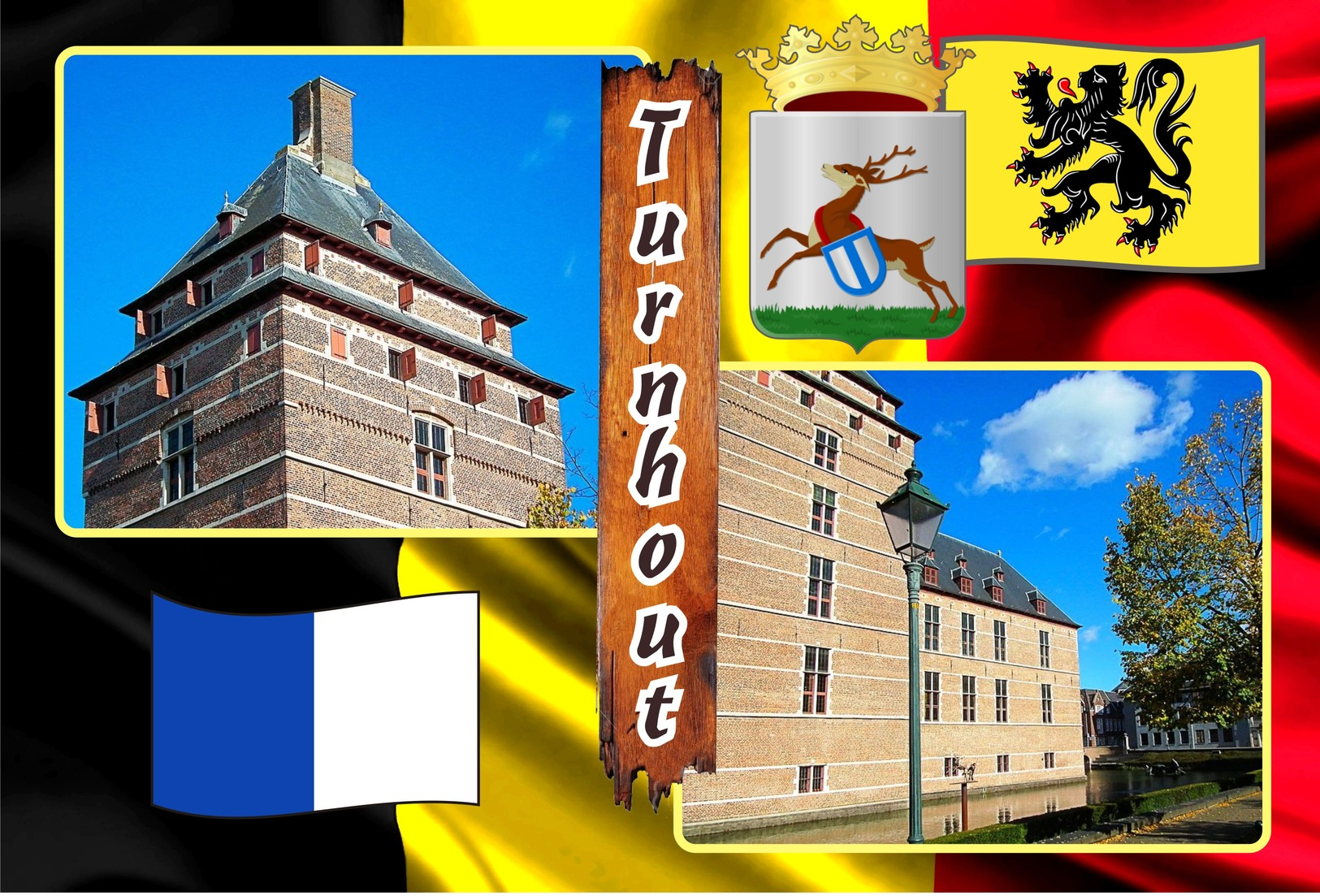 Postcards, REPRODUCTION, Municipalities of Belgium, Turnhout, duplex X, 50 pcs. (448 to 497)