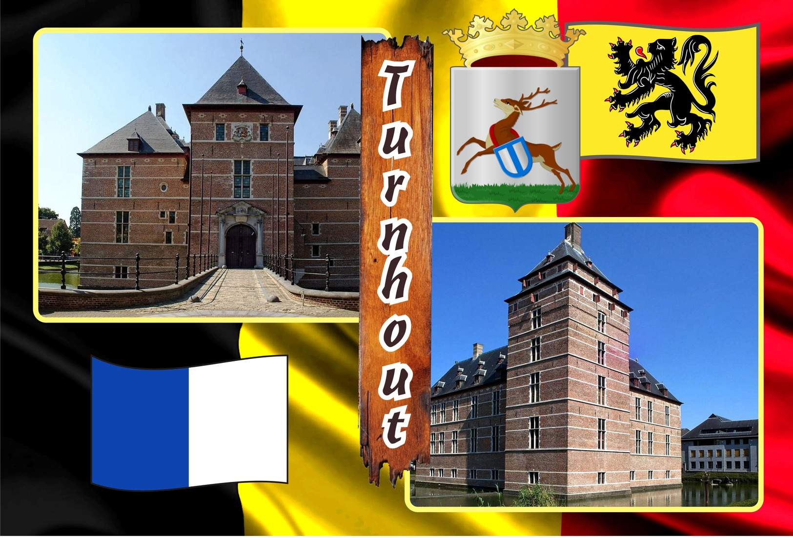 Postcards, REPRODUCTION, Municipalities of Belgium, Turnhout, duplex X, 50 pcs. (448 to 497)