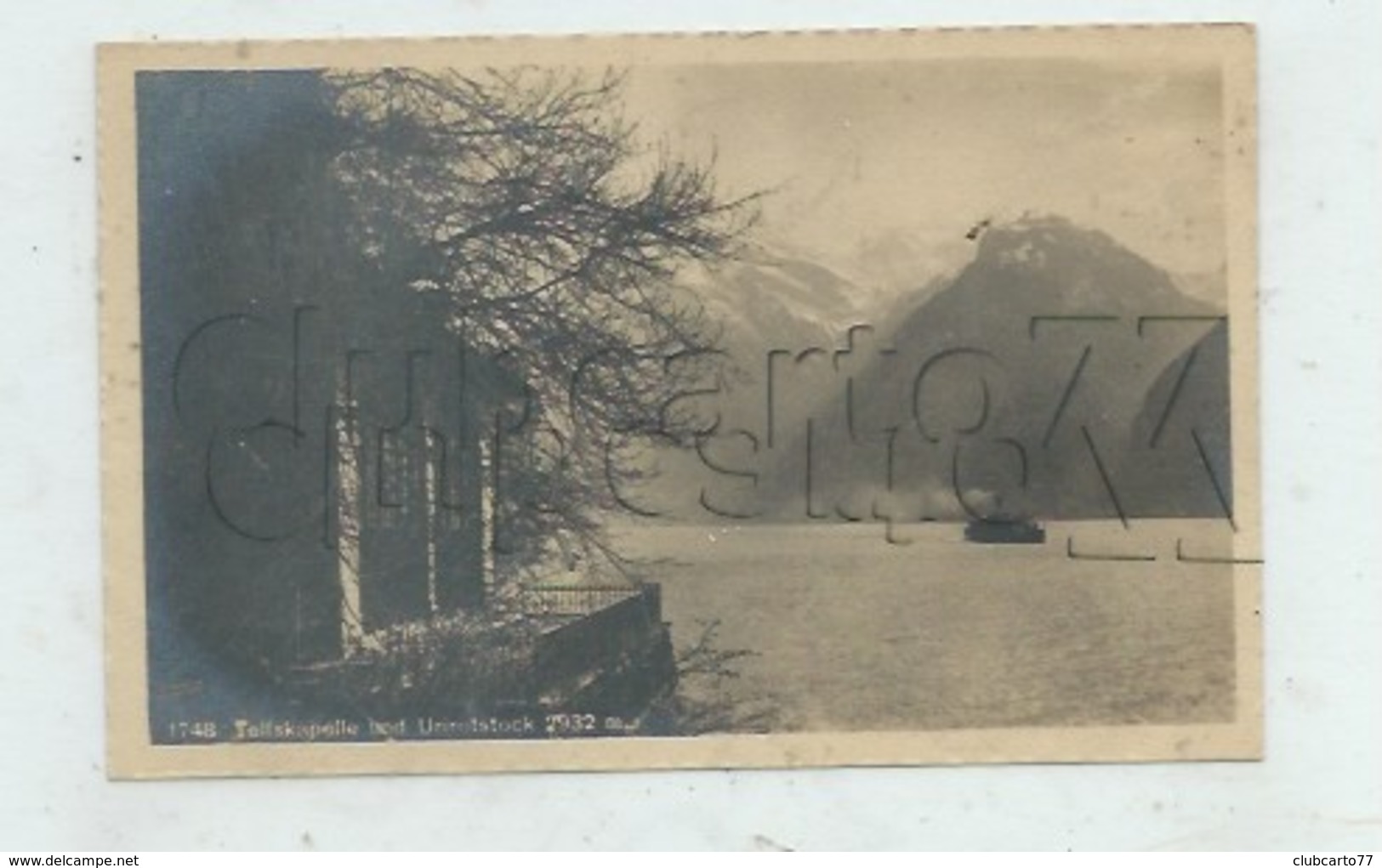 Sisikon (Suisse, Uri) : Tellskapelle Und Urirotstock Im 1930 PF. - Sisikon
