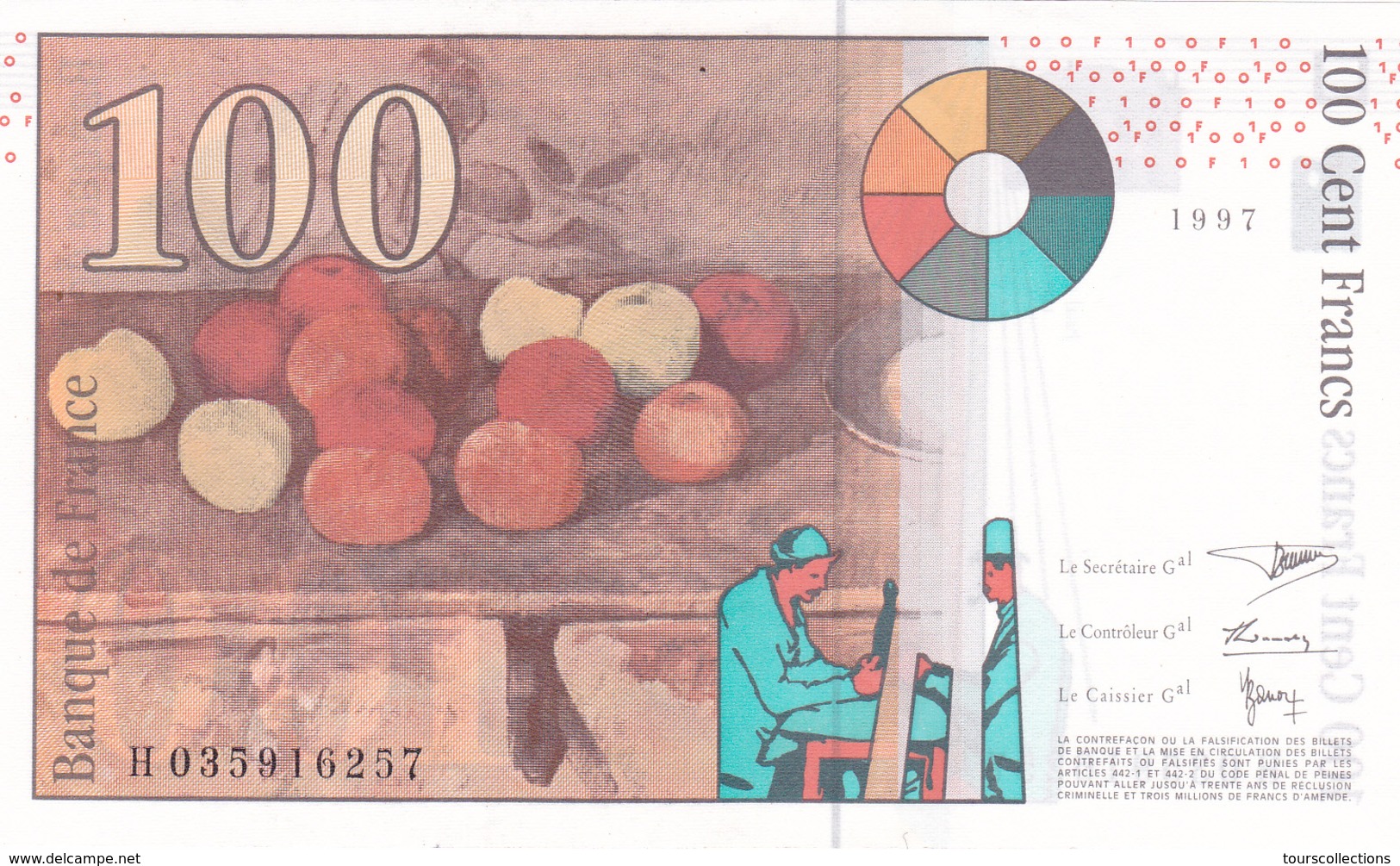 100 FRANCS CEZANNE 1997 En NEUF Alphabet H @ FAY 74/01 - 100 F 1997-1998 ''Cézanne''