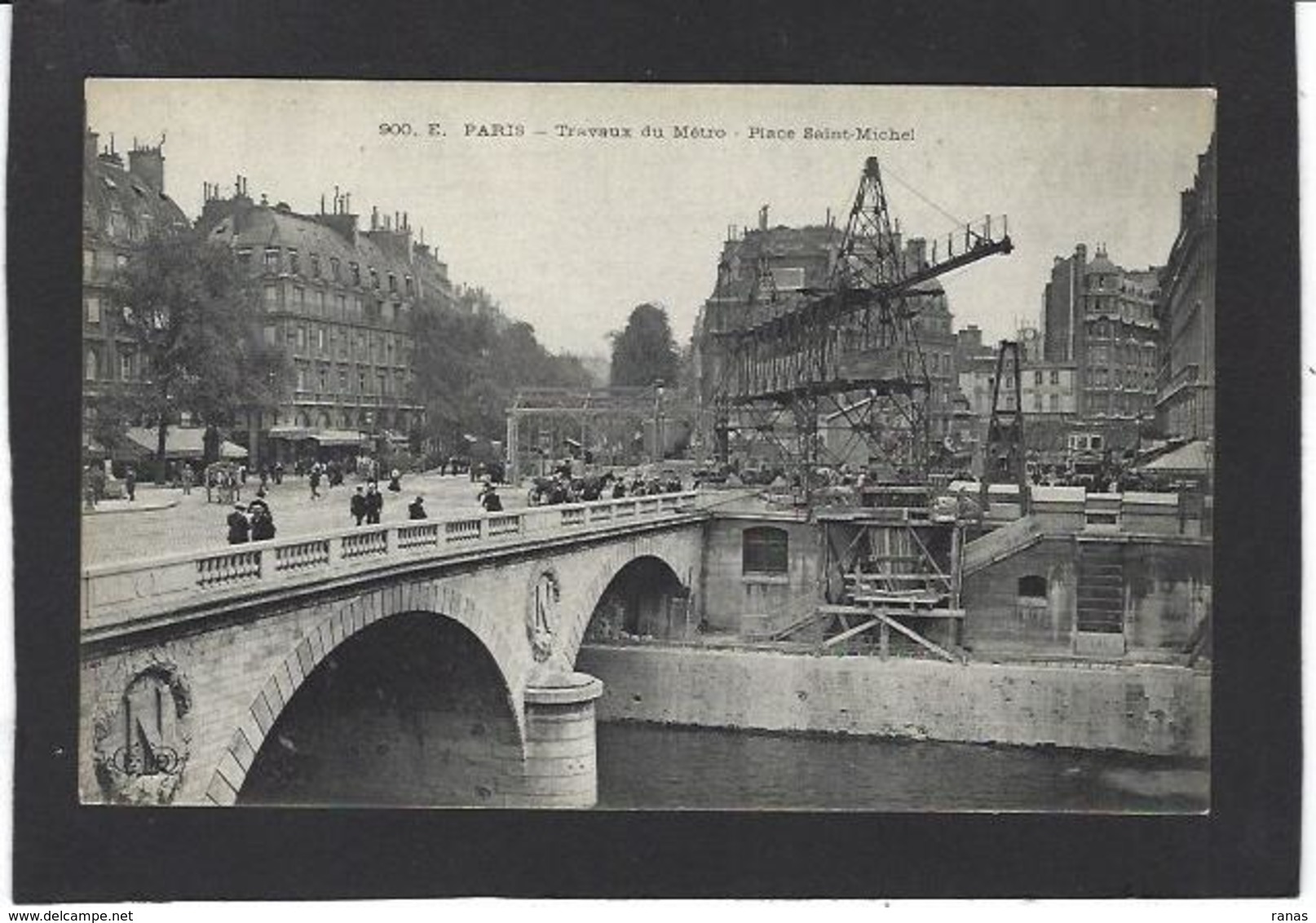 CPA Paris 75 Métro Métropolitain Non Circulé Construction - Pariser Métro, Bahnhöfe