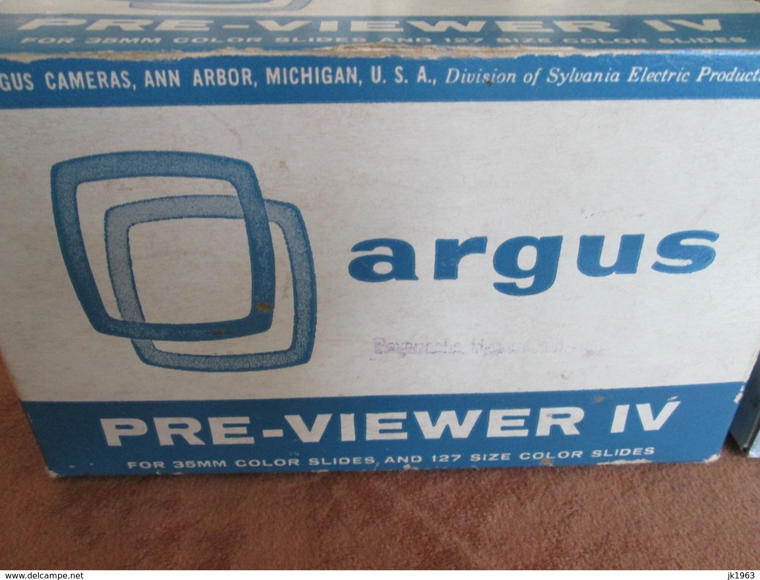 SLIDE VIEWER, ARGUS PRE-VIEWER IV FOR 35mm SLIDES,  MADE IN USA , WITH 50 SLIDES - Film Projectors