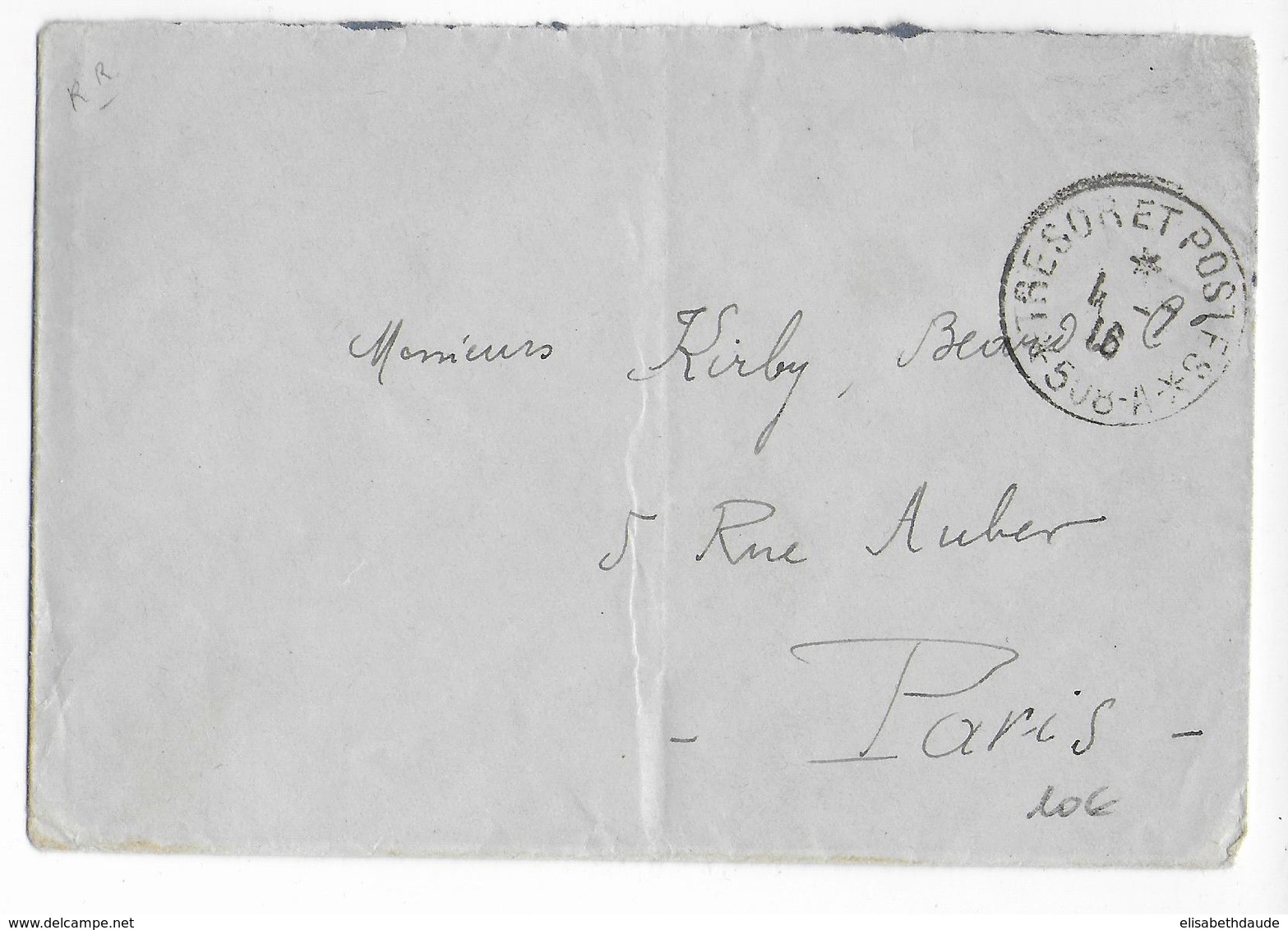 1916 - ARMEE D'ORIENT - ENVELOPPE FM Du SP 508-A à KORYTZA => PARIS - Guerra Del 1914-18