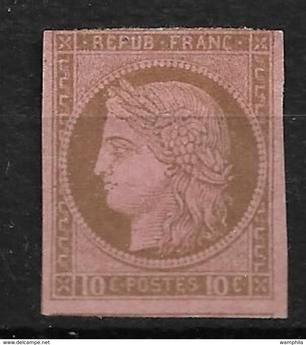 1872 Colonies N° 18 (*) Neuf Sans Gomme Cote 280€ - Ceres