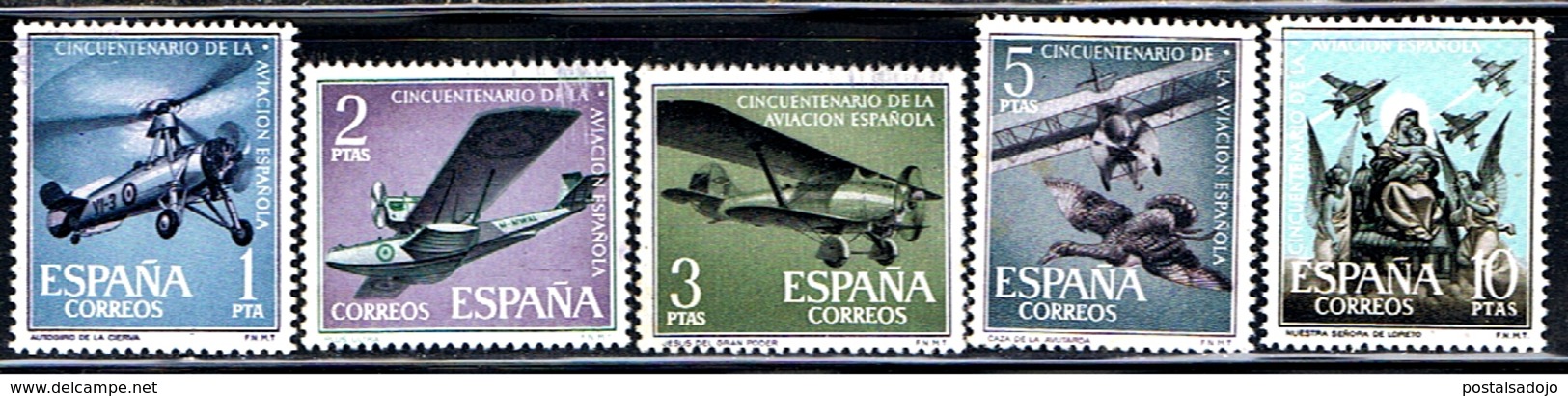 (3E 386) ESPAÑA // YVERT 1074, 1075, 1076, 1077, 1078 // EDIFIL 1401 à 1405 // 1961   NEUF - Neufs