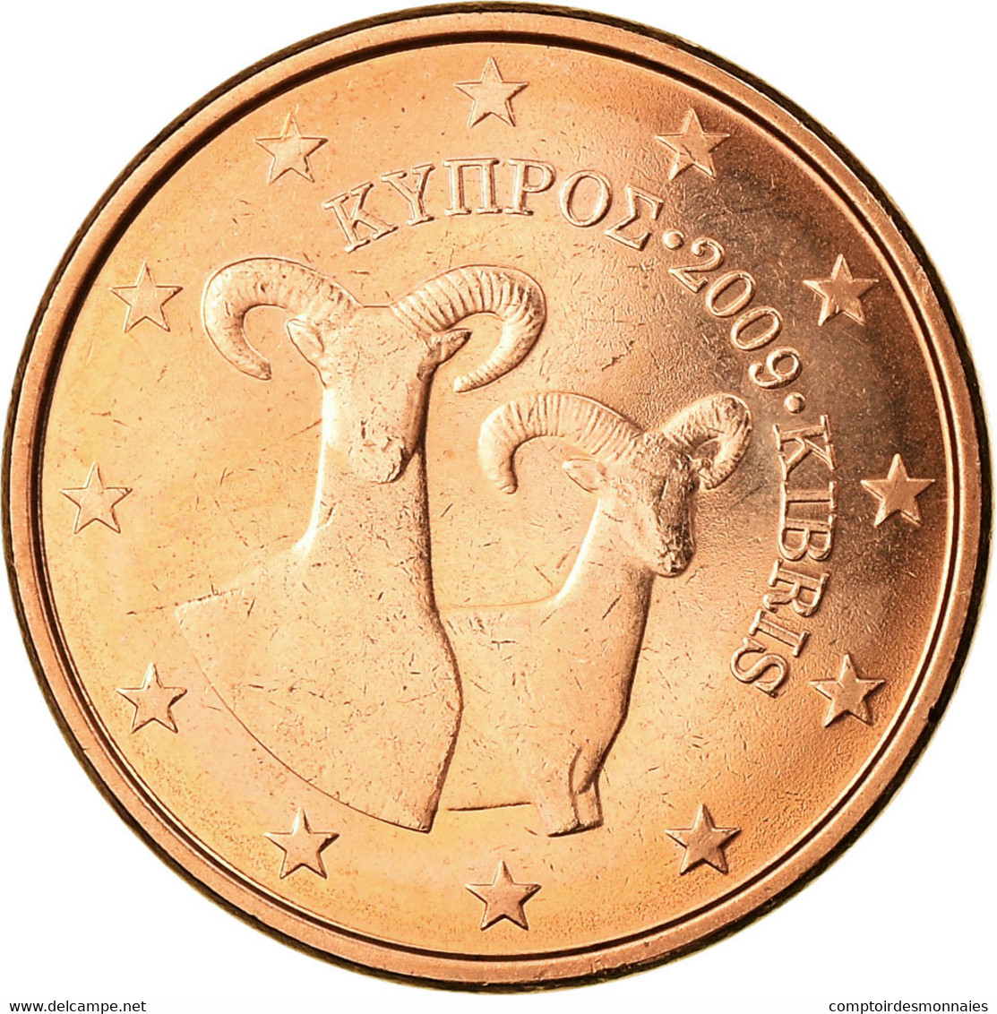 Chypre, 5 Euro Cent, 2009, SUP, Copper Plated Steel, KM:80 - Zypern