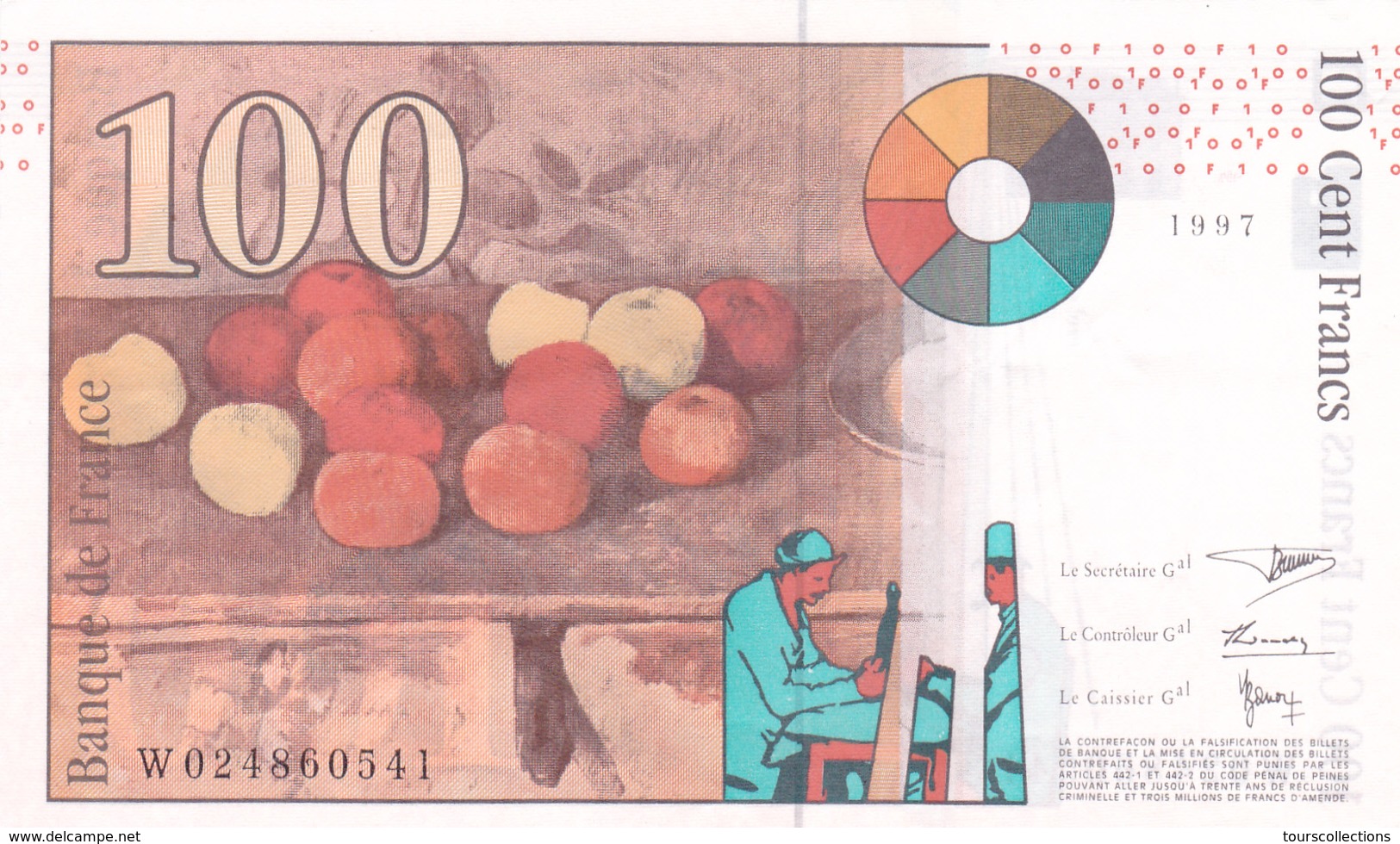 100 FRANCS CEZANNE 1997 En SUP à SPL Alphabet W @ FAY 74/01 - 100 F 1997-1998 ''Cézanne''