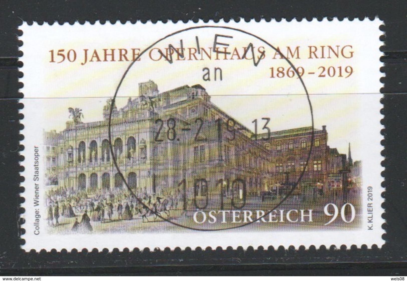 Österreich 2019: "150 Jahre Opernhaus Am Ring" Postfrisch (siehe Scan) - Oblitérés