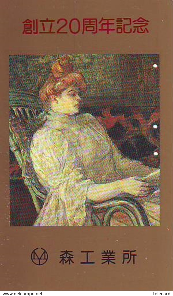 Télécarte JAPON * PEINTURE FRANCE (2119) TOULOUSE LAUTREC * FEMME *  MUSEUM * ART * TK Gemälde  Phonecard Japan * KUNST - Peinture