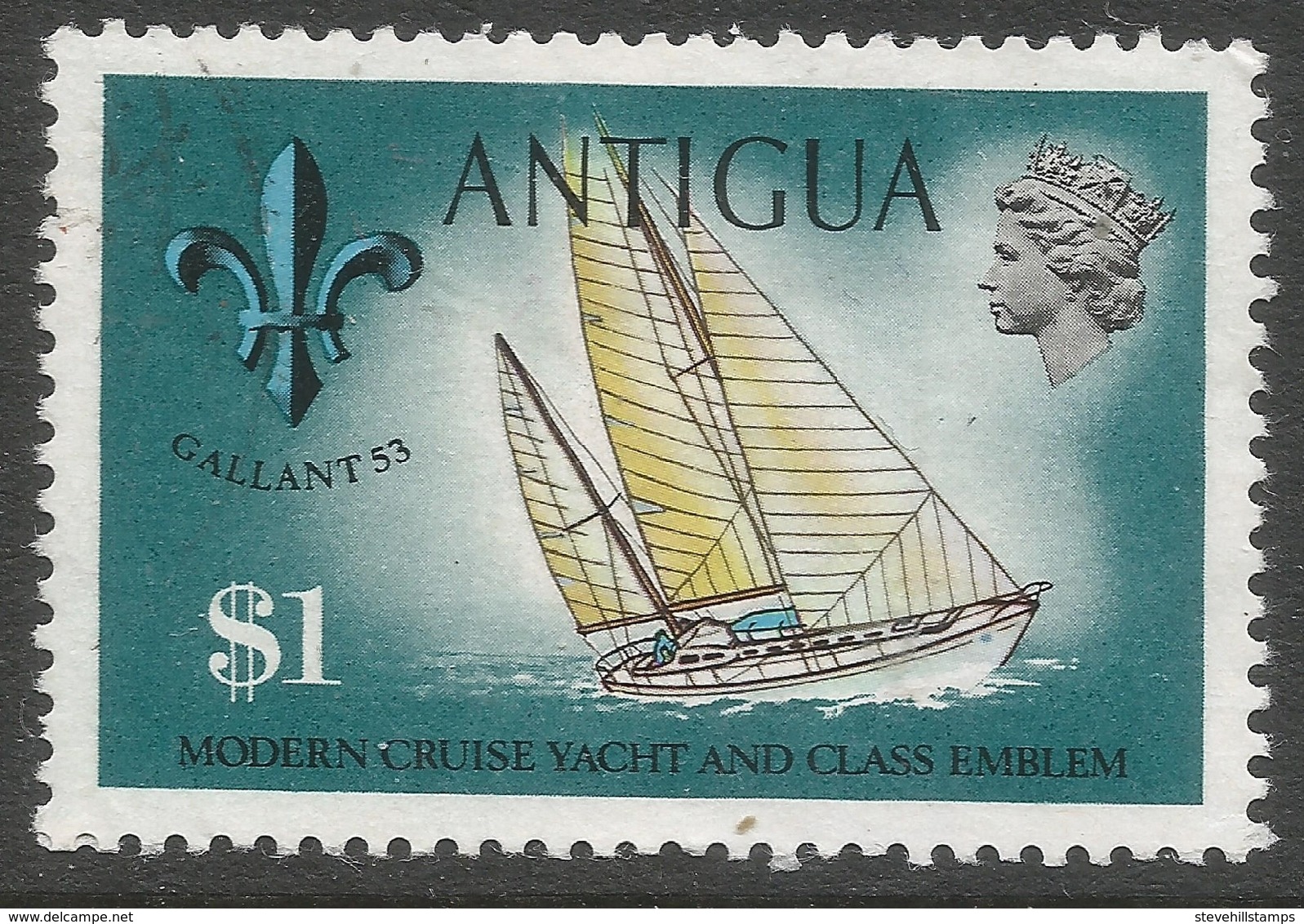 Antigua. 1970 Definitives. $1 Used. SG 332 - 1960-1981 Ministerial Government