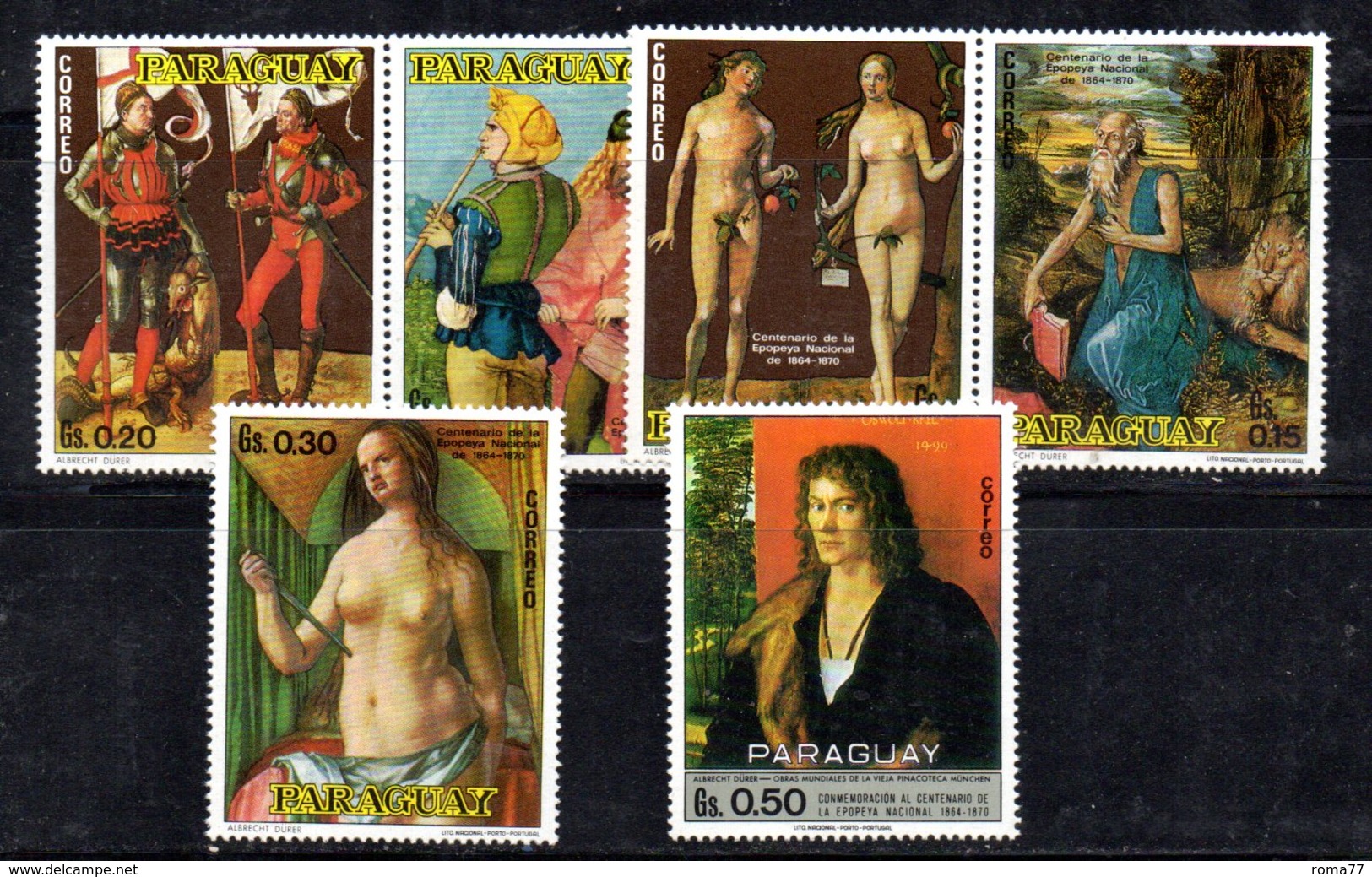 BIG - PARAGUAY ,  Serie Nuova Integra ***  MNH  (2380A) . DURER - Paraguay