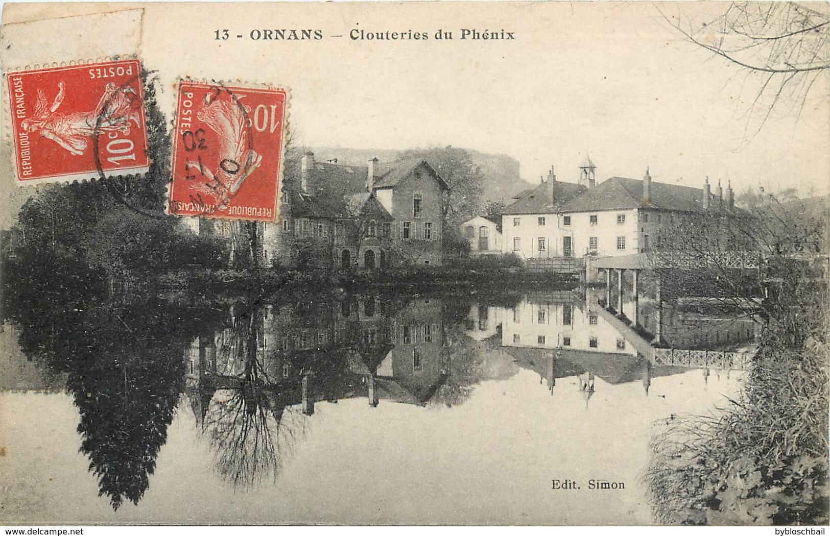 CPA 25 Doubs Ornans Clouteries Du Phénix - Usine - Industrie - Autres & Non Classés