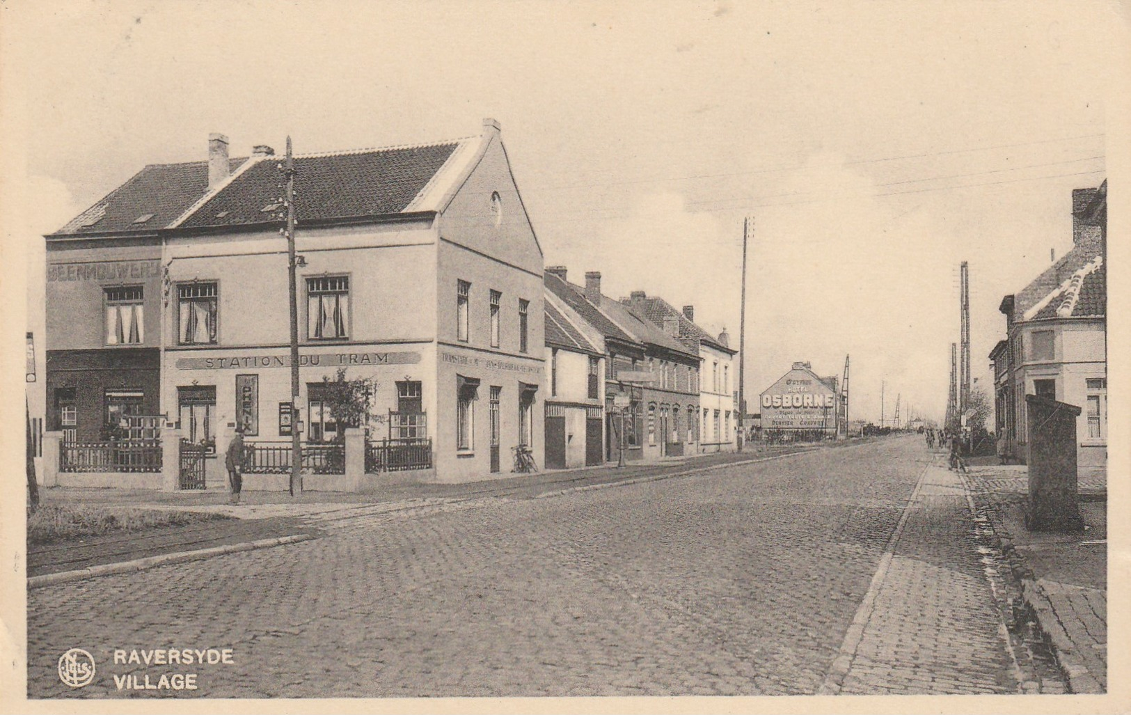 Raversyde (Raversijde) ,  Village ,( Statio Du Tram , Publicité Phenix + Ostende Hotel Osborne ) - Oostende