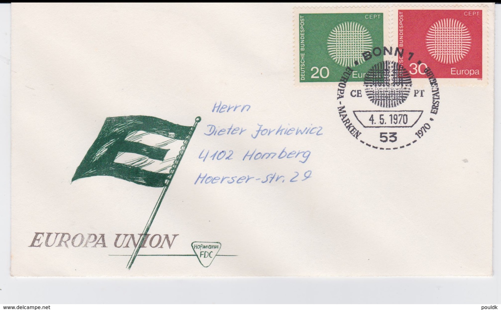 Germany 1970 FDC Europa CEPT (G61-6) - Collections (without Album)