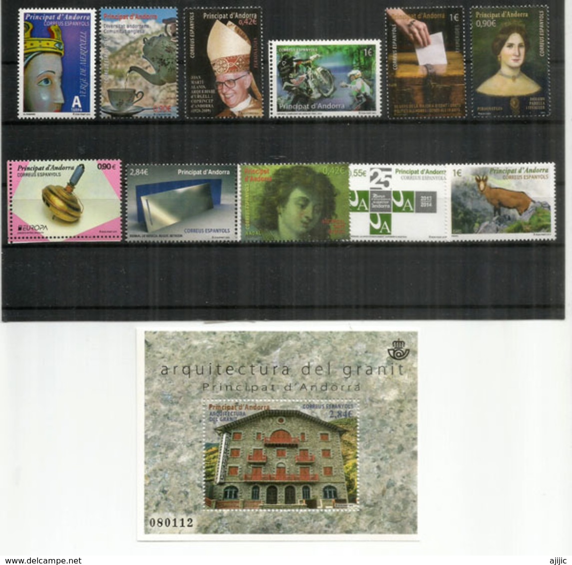 Année Complète 2015. Full Year Stamps 2015 . Neufs / Mint ** Andorra Español. (with High Face Values) - Ongebruikt