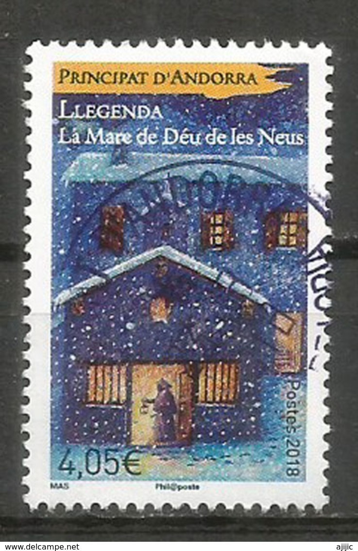 Légende De La Mère De Dieu Des Neiges, Un Timbre Oblitéré 2018, 1 ère Qualité, Haute Faciale Pour L. Recommandée - Used Stamps