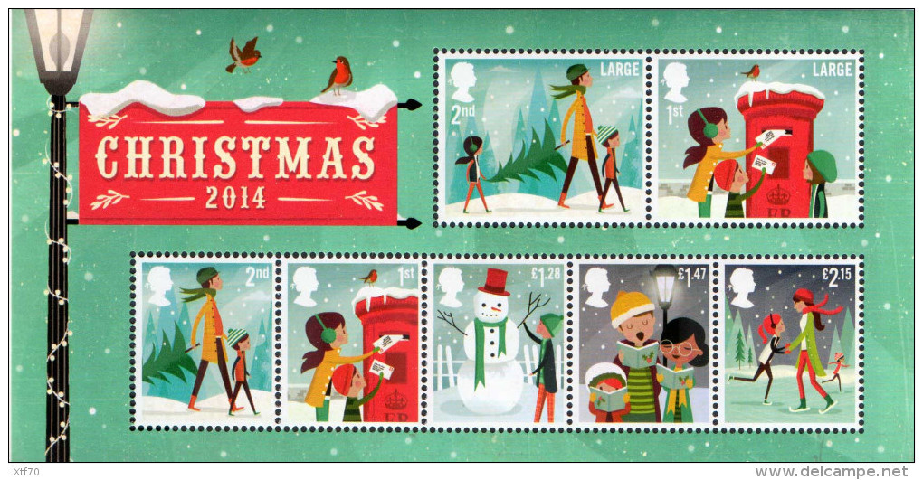 GREAT BRITAIN 2014 Christmas M/S - Blocks & Miniature Sheets
