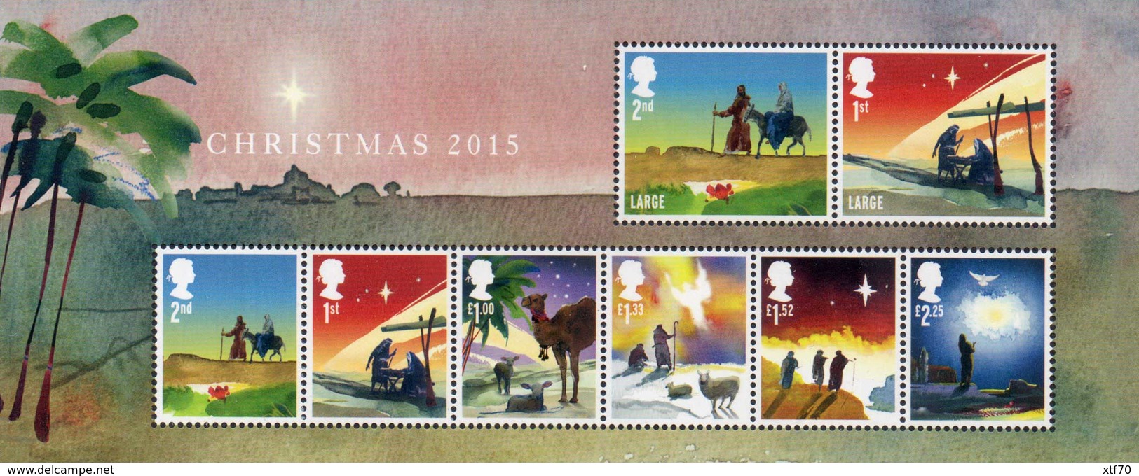 GREAT BRITAIN 2015 Christmas M/S - Blocks & Miniature Sheets