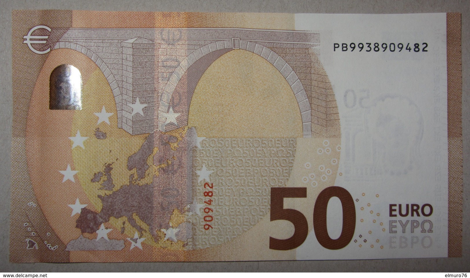 50 EURO P009D3 Netherlands DRAGHI Serie PB98 Perfect UNC - 50 Euro