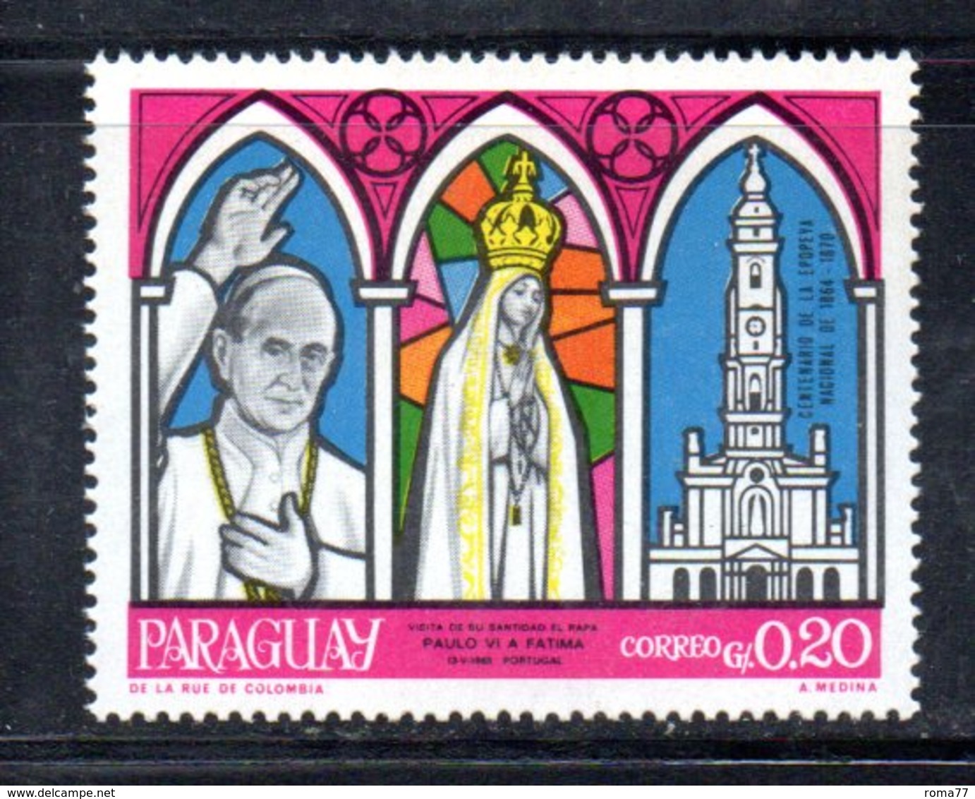 BIG - PARAGUAY ,  Serie Nuova Integra ***  MNH  (2380A) . PAOLO VI - Paraguay