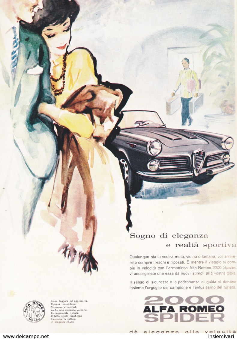 (pagine-pages)PUBBLICITA' ALFA ROMEO 2000 SPYDER  Successo1961/05. - Altri & Non Classificati