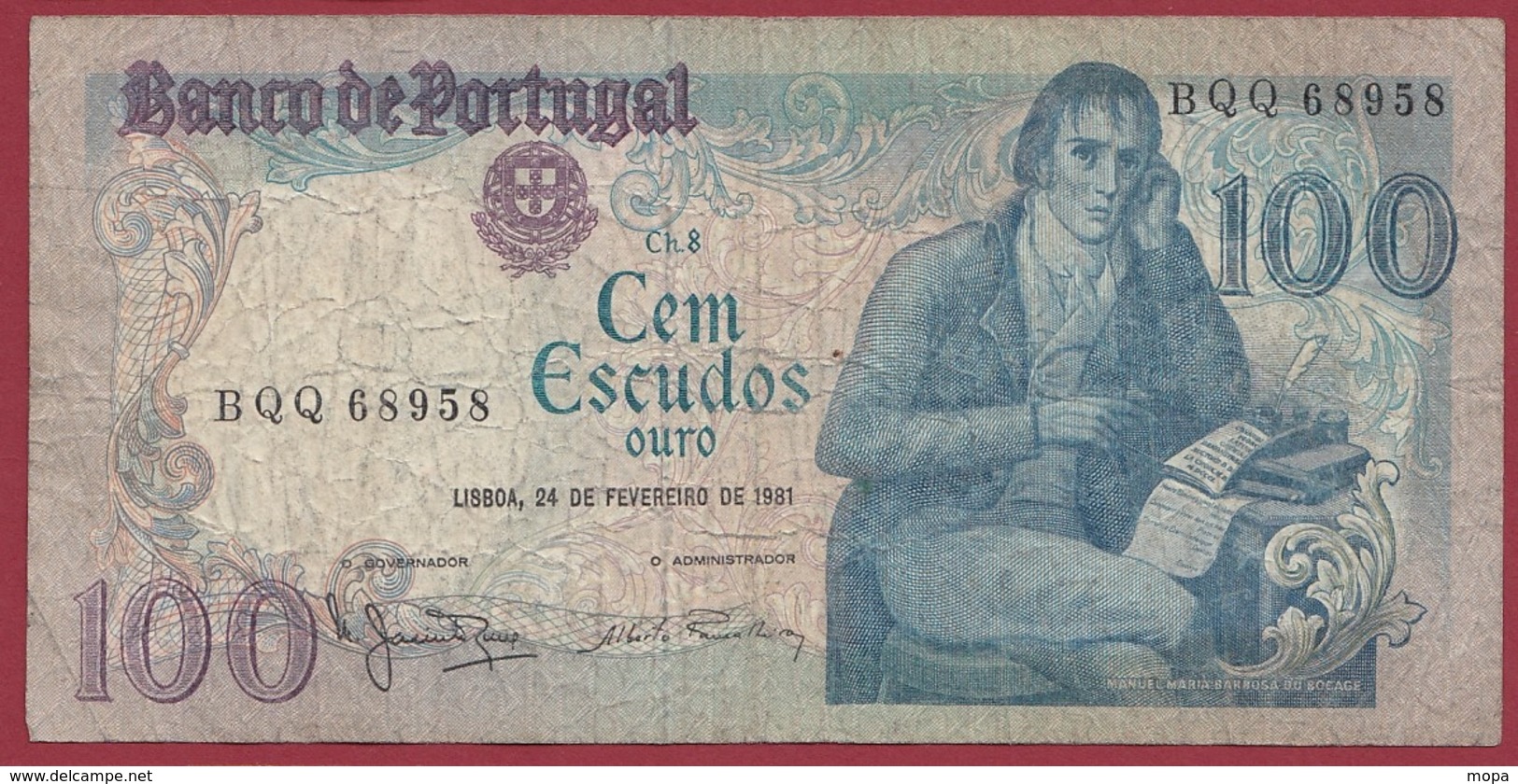 Portugal 100 Escudos Du 24/02/1981 (Sign#) Dans L 'état  (18) - Portugal