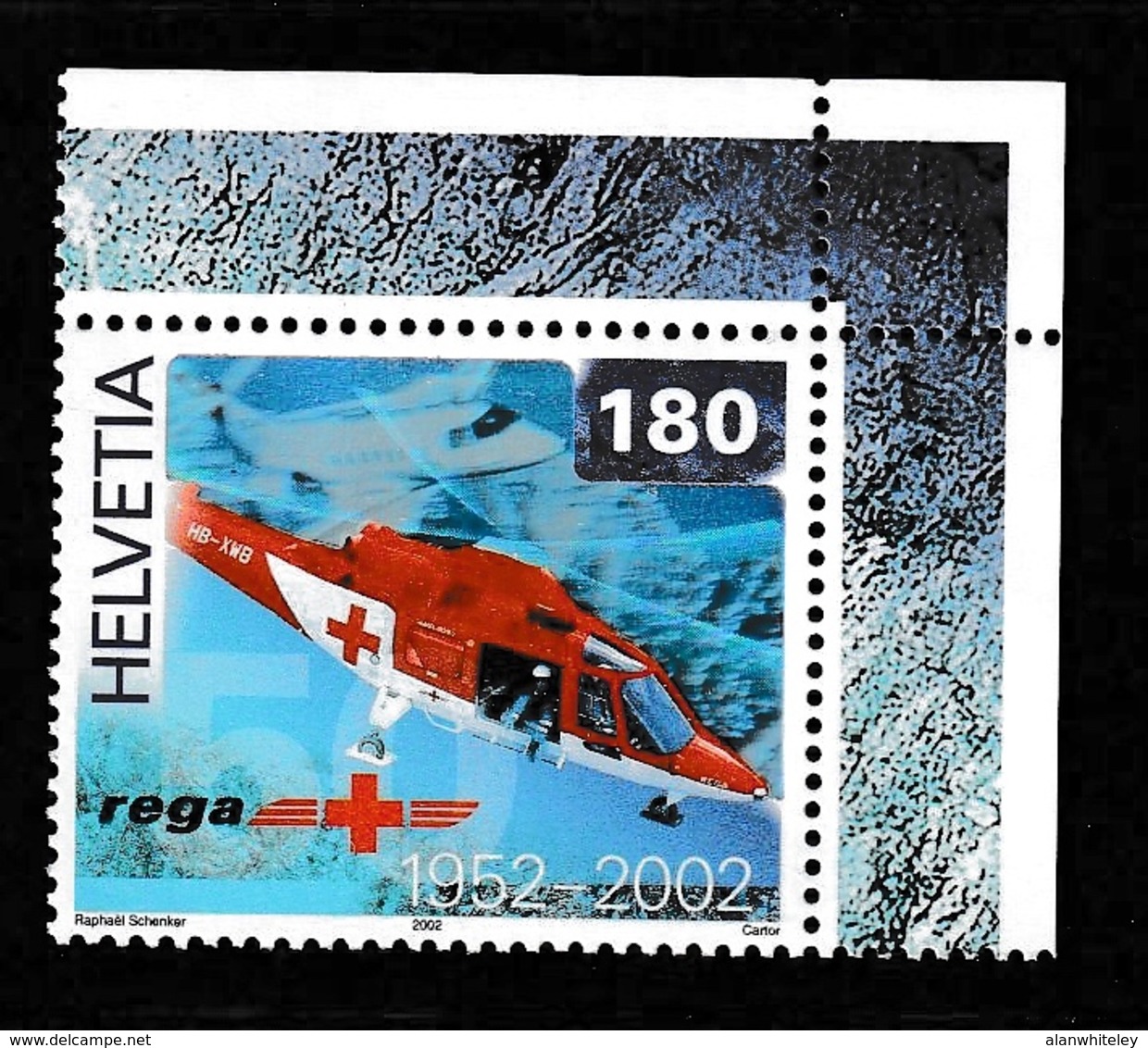 SWITZERLAND 2002 50th Anniversary Of The Air Rescue Service: Single Stamp UM/MNH - Ungebraucht