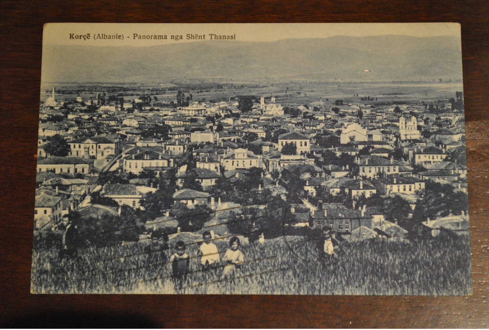 Albanie Korçë Korce Panorama Nga Shënt Thanasi ( Rare Cpa ) - Albanie