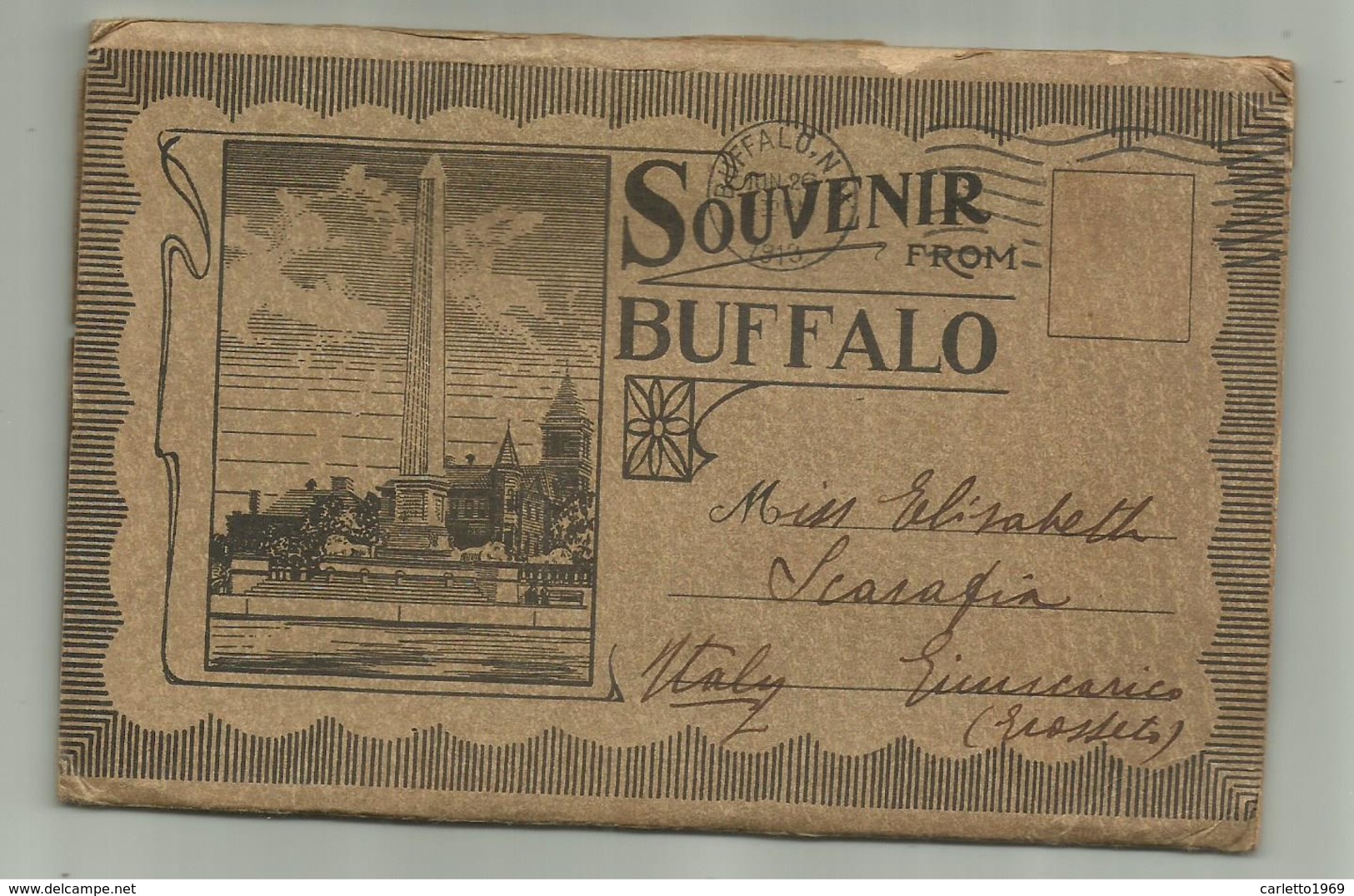 SOUVENIR FROM BUFFALO FOLDER 1913 - 22 VEDUTE FG - Buffalo