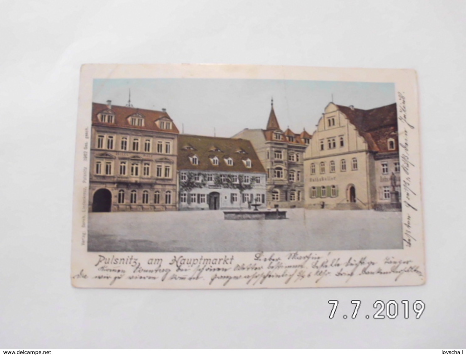 Pulsnitz. -  Am Hauptmarkt. (18 - 8 - 1904) - Pulsnitz