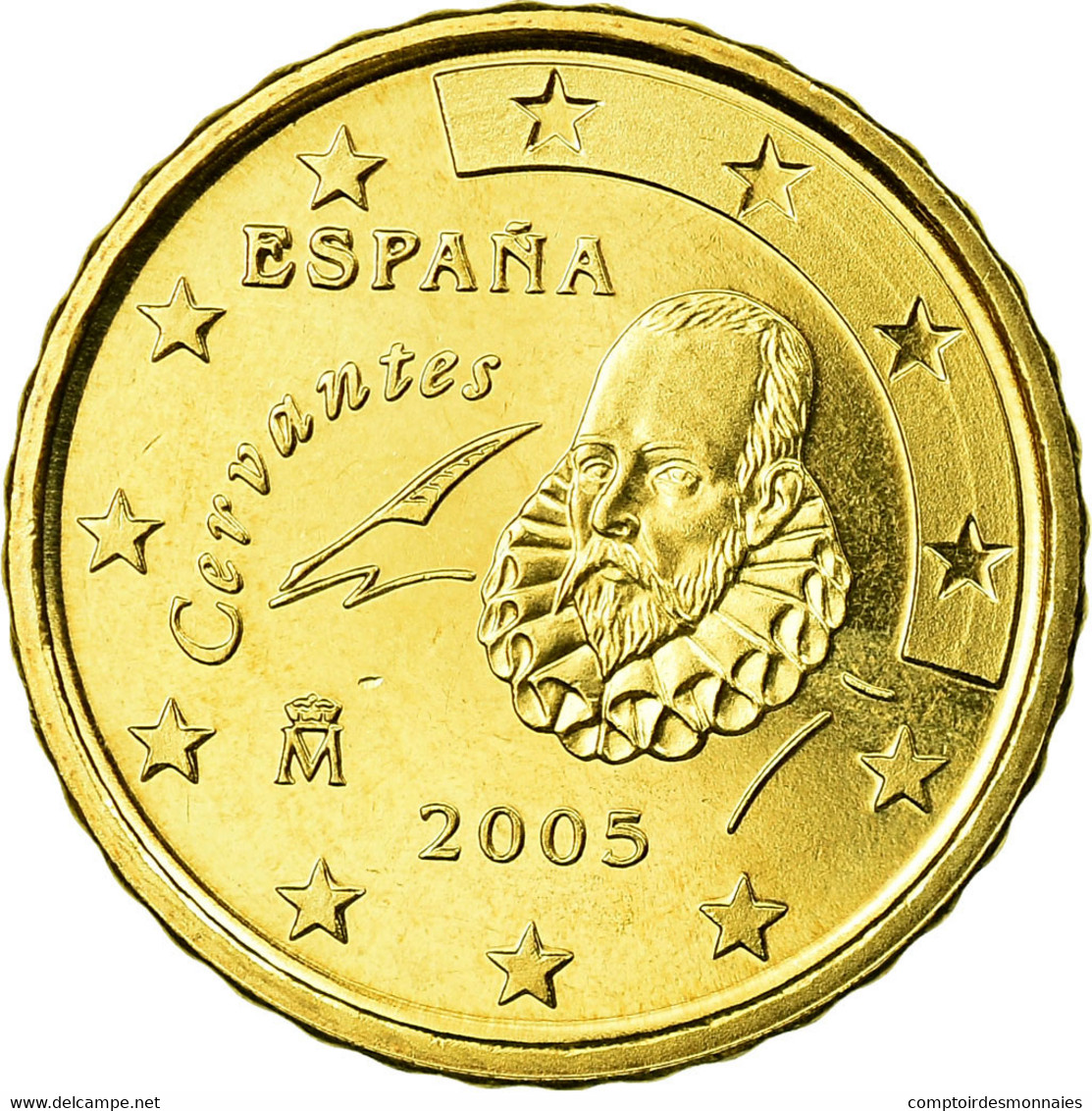 Espagne, 10 Euro Cent, 2005, FDC, Laiton, KM:1043 - Spain