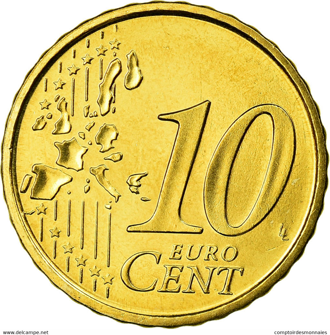 Espagne, 10 Euro Cent, 2005, FDC, Laiton, KM:1043 - Spain