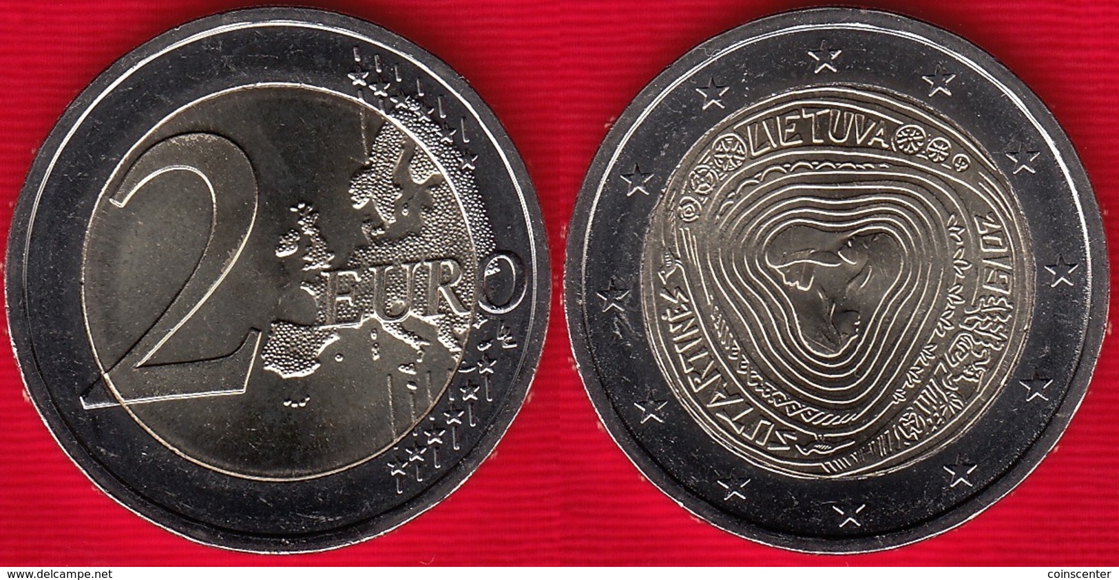 Lithuania 2 Euro 2019 "Multipart Songs" BiMetallic UNC - Lithuania