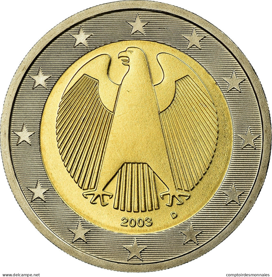 République Fédérale Allemande, 2 Euro, 2003, FDC, Bi-Metallic, KM:214 - Germany