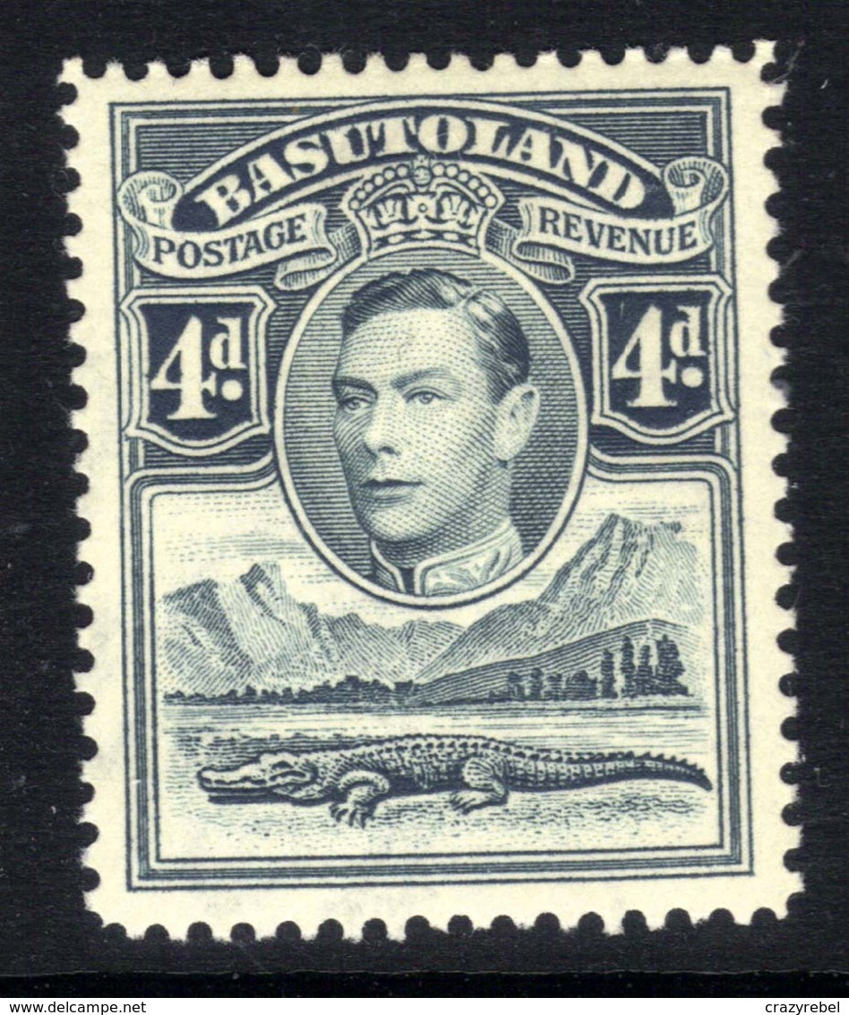 Basutoland 1938 KGV1 4d Grey MM SG 23 ( H1476 ) - 1933-1964 Crown Colony