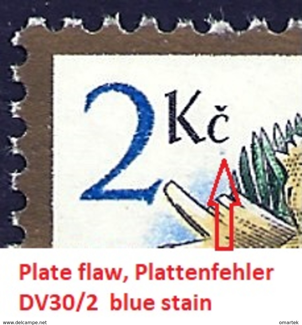 Czech Republic 1994 MNH ** Mi 59 Sc 2935 Christmas. Weihnachten. Tschechische Republik. Plate Flaw, Plattenfehler. - Unused Stamps