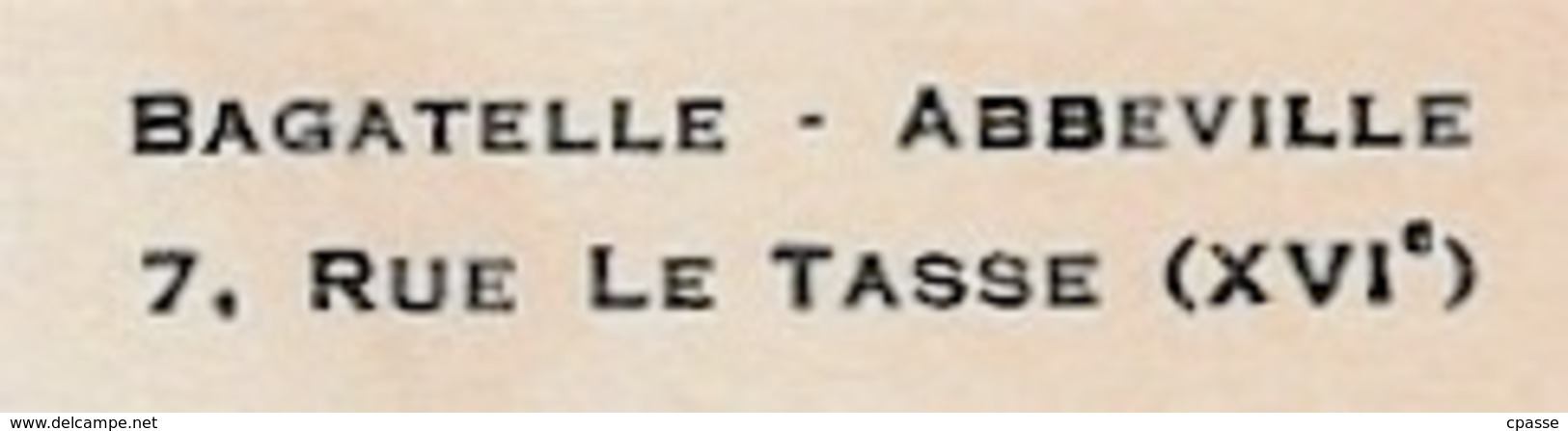 Carte FAIRE-PART De FIANCAILLES Mr Mme JACQUES & GILLES DE WAILLY Bagatelle 75016 Paris - Fiançailles