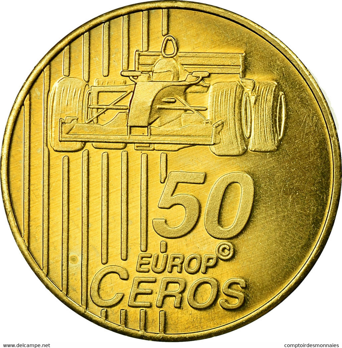 Suisse, Fantasy Euro Patterns, 50 Euro Cent, 2003, SUP, Laiton - Essais Privés / Non-officiels