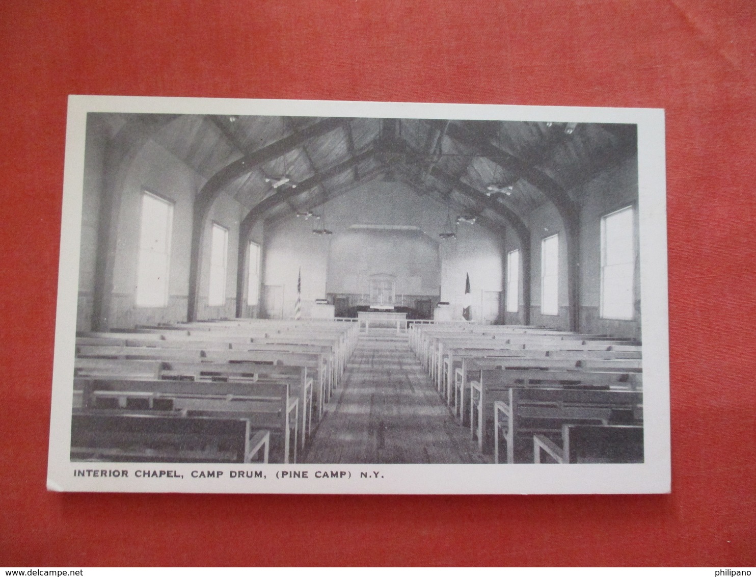 Interior Chapel  Camp Drum  Pine Camp - New York   Ref  3476 - Other & Unclassified