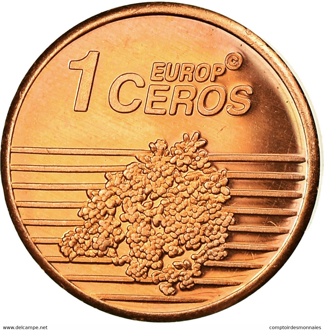 Suisse, Fantasy Euro Patterns, Euro Cent, 2003, SUP, Laiton - Prove Private